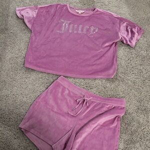 Juicy Couture Lavender Velour Lounge Set